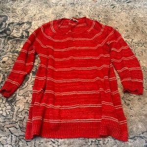 Madewell sweater - red and white stripe